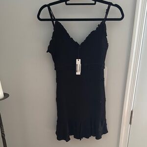 Olivaceous Elegant Black Sleeveless Dress M